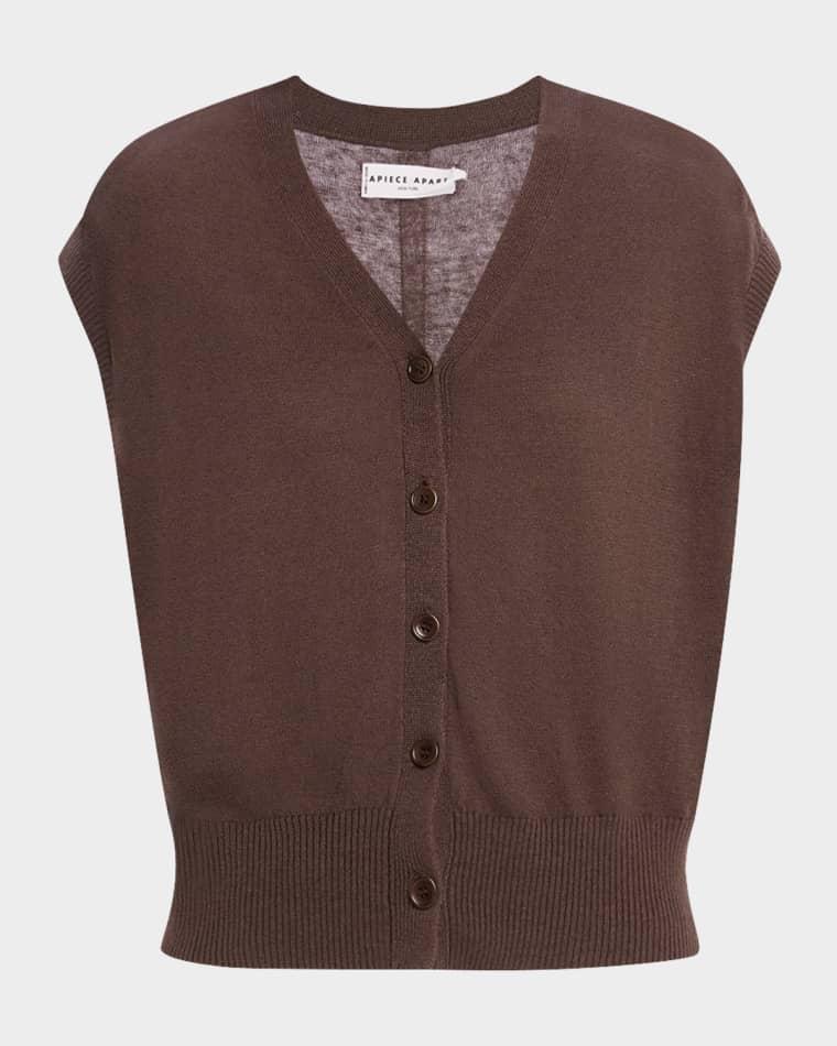Organic Linen-Cotton Knit Vest by APIECE APART