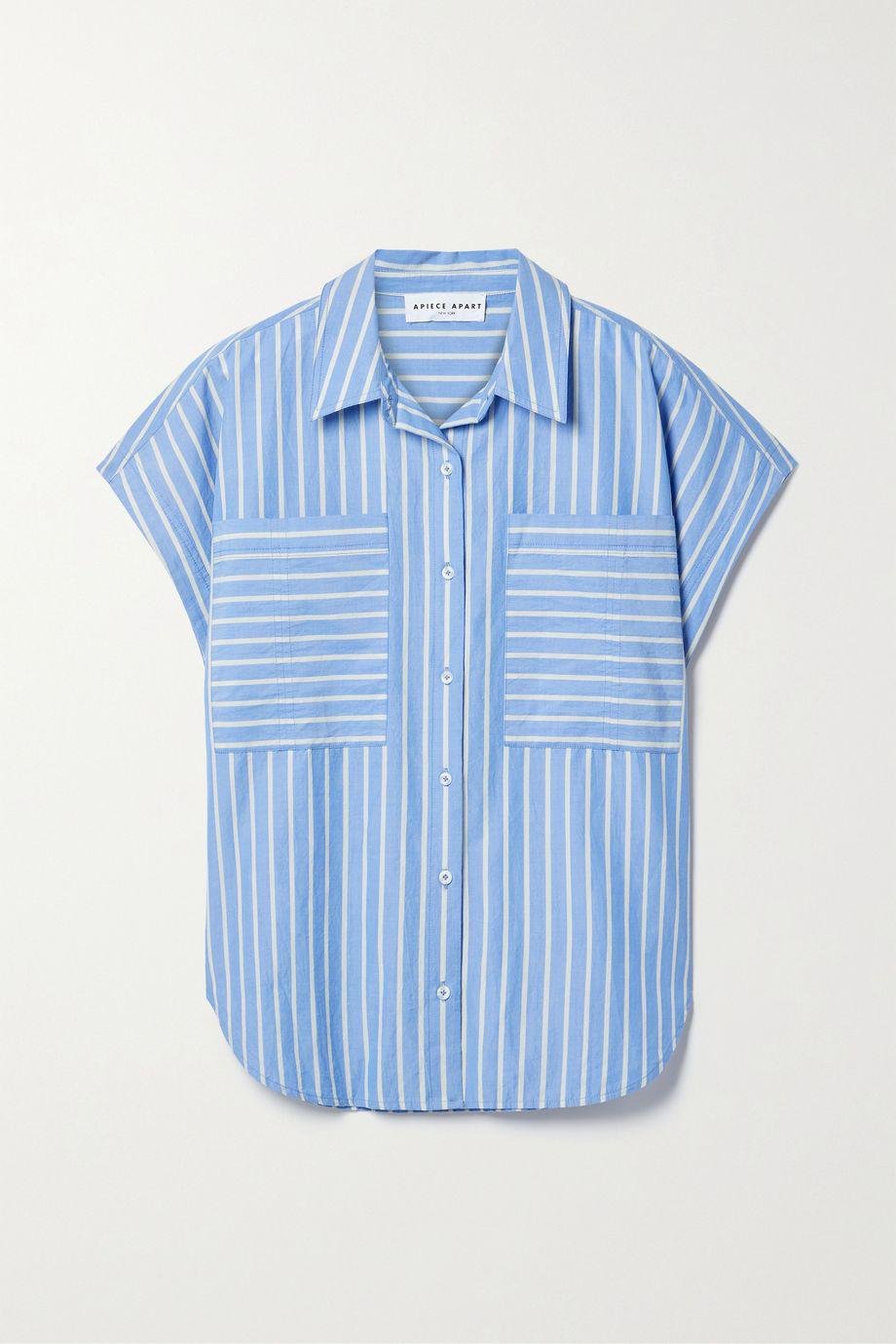 Soller striped organic cotton-poplin shirt by APIECE APART