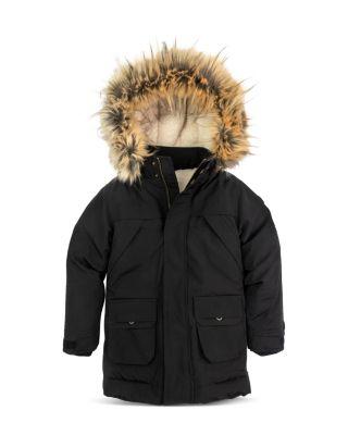 Boys' Denali Faux Fur Trim Coat - Little Kid by APPAMAN
