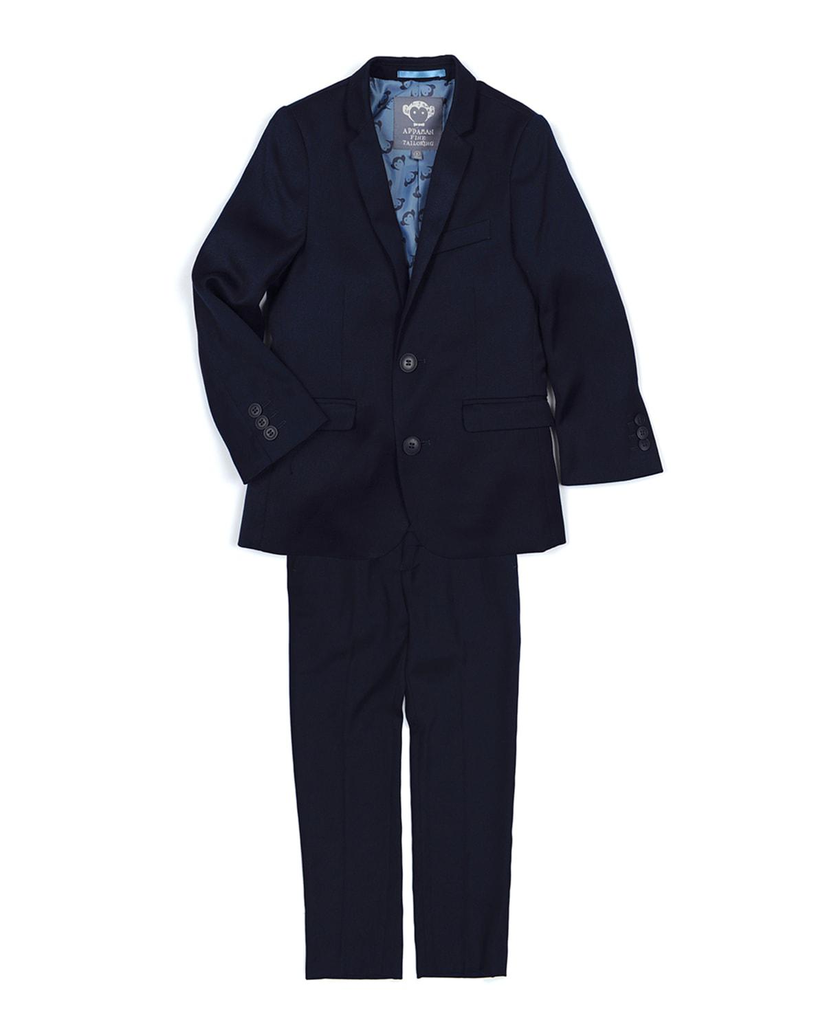 Boys' Two-Piece Mod Suit, Navy, Size 16 by APPAMAN