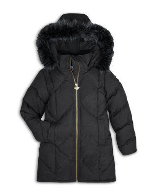 Girls' Nova Hooded Long Coat - Little Kid by APPAMAN