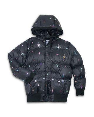 Girls' Printed Hooded Down Puffer Coat - Little Kid by APPAMAN