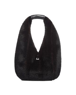 Colette Shaved Faux Mink Bag by APPARIS