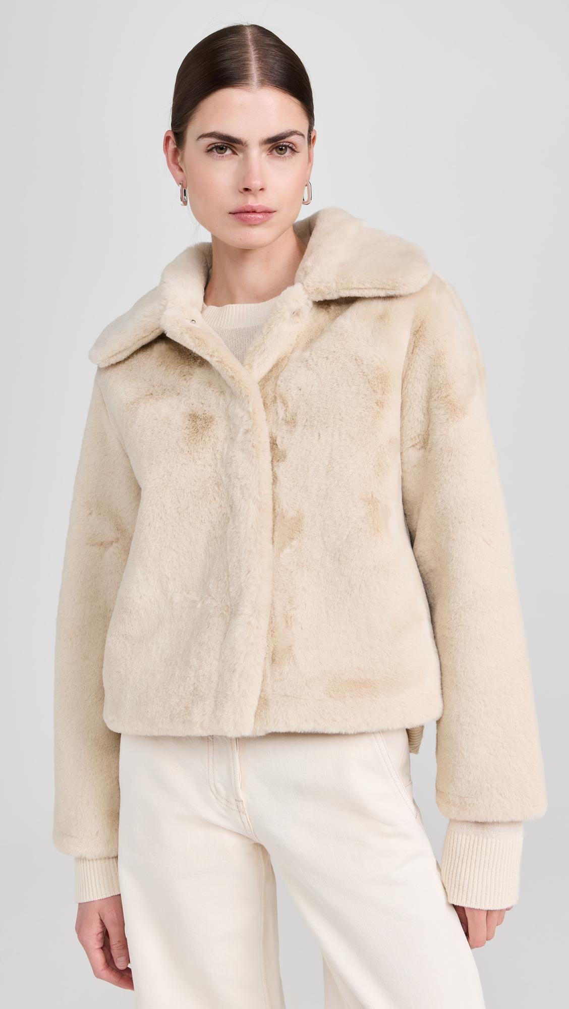 Elis Faux Fur Short Coat by APPARIS