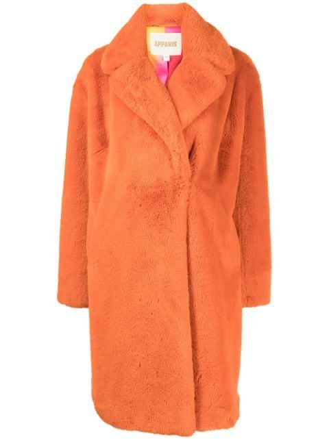 Imani faux-fur coat by APPARIS
