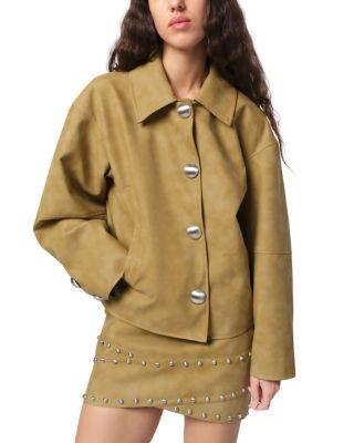 Indio Faux Leather Cropped Jacket by APPARIS