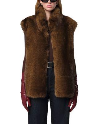 Laila Faux Fur Vest by APPARIS