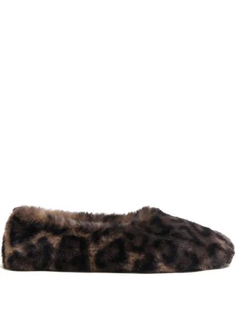 Magda leopard-pattern flat slippers by APPARIS