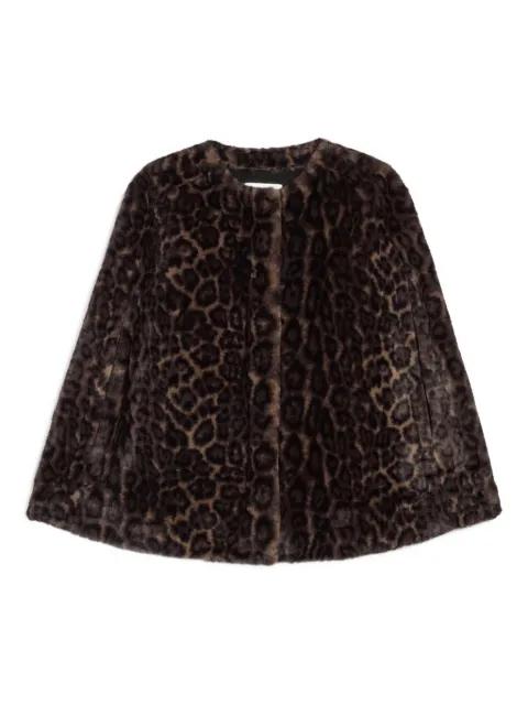 Sloan leopard-print cape by APPARIS