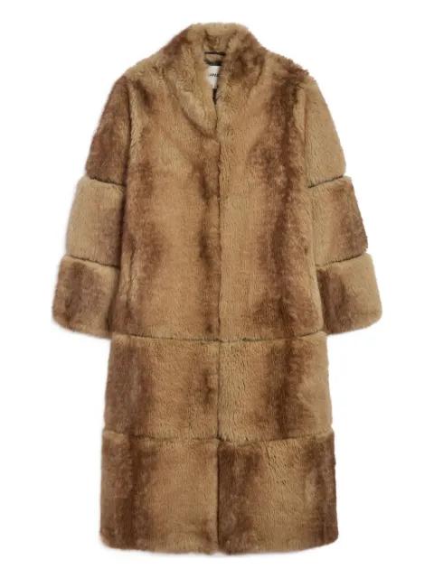 Sylke single-breasted faux-fur coat by APPARIS