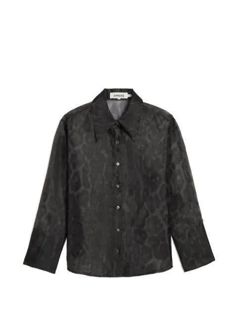Tyra leopard-print shirt by APPARIS