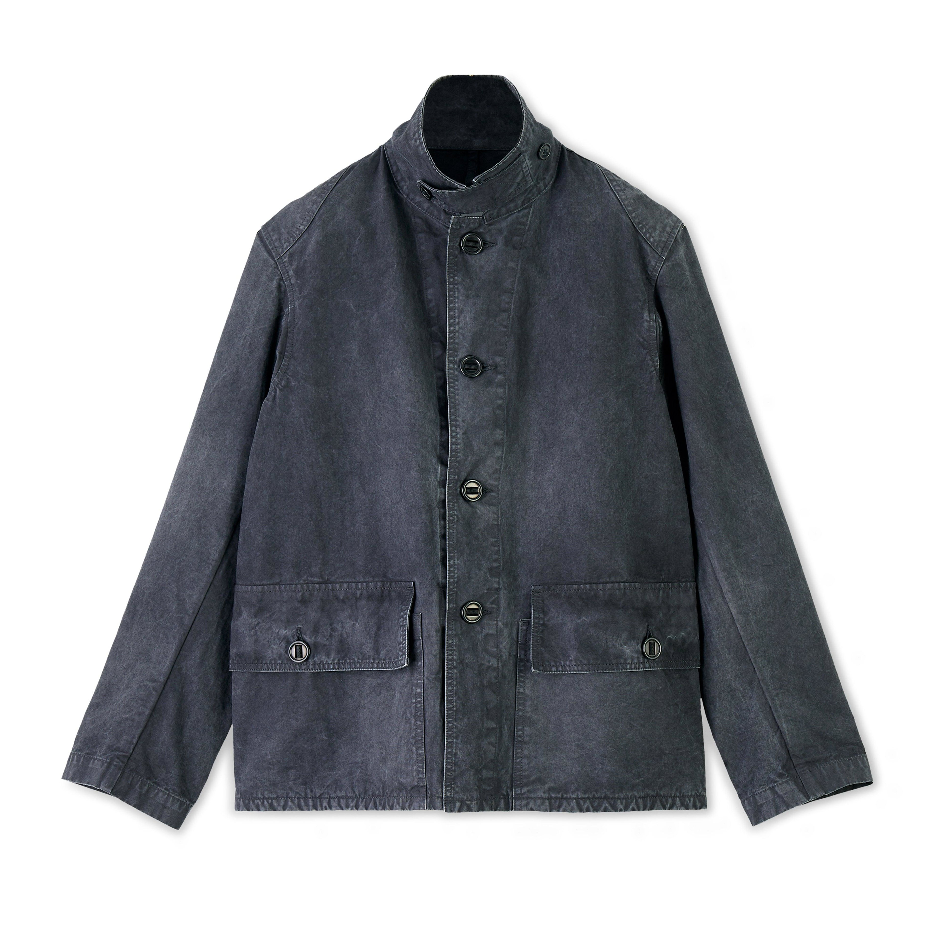 Applied Art Forms - BM1-4 Chore Jacket Washed - (Charcoal) by APPLIED ART FORMS