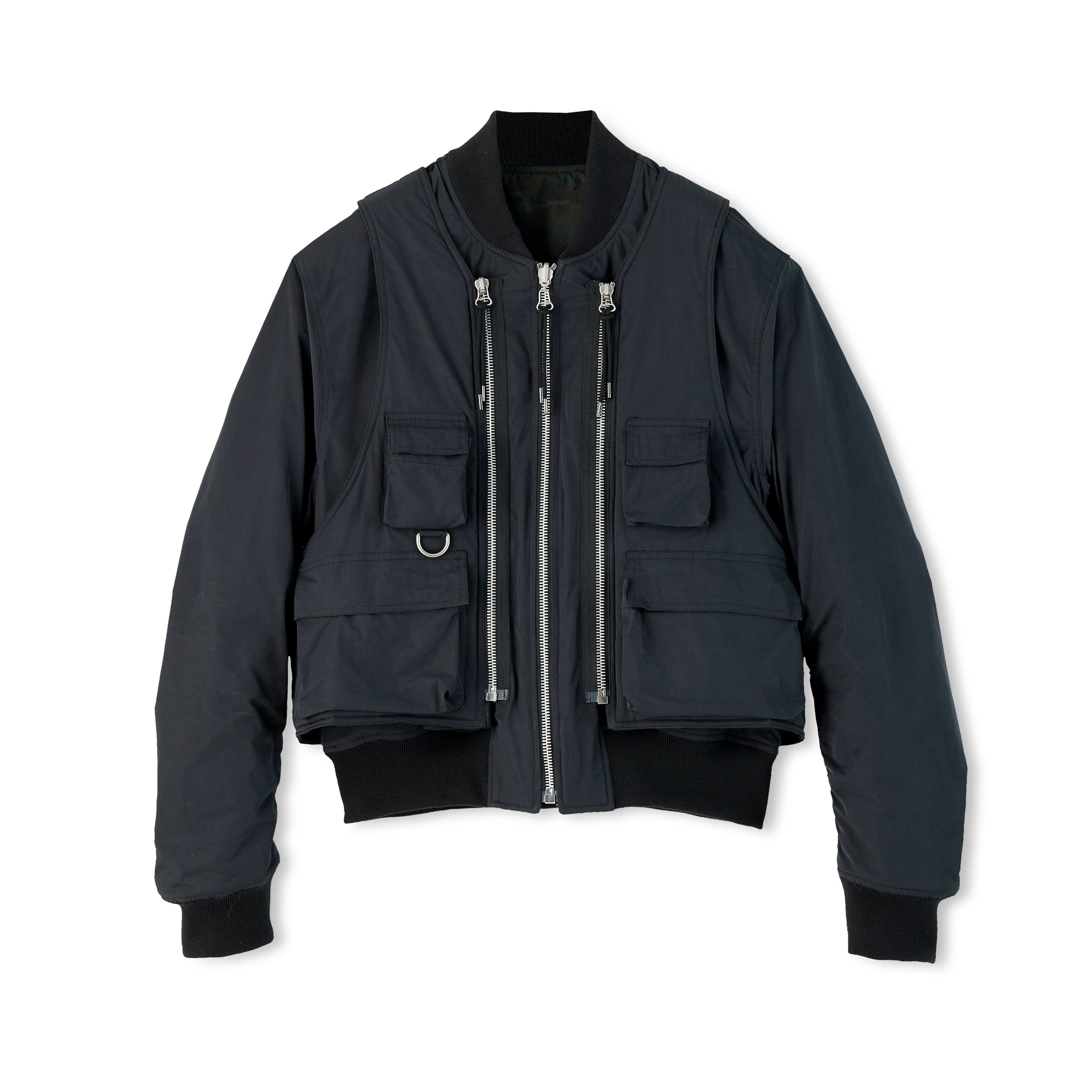 Applied Art Forms - CM1-5 Modular Flight Jacket - (Black) by APPLIED ART FORMS