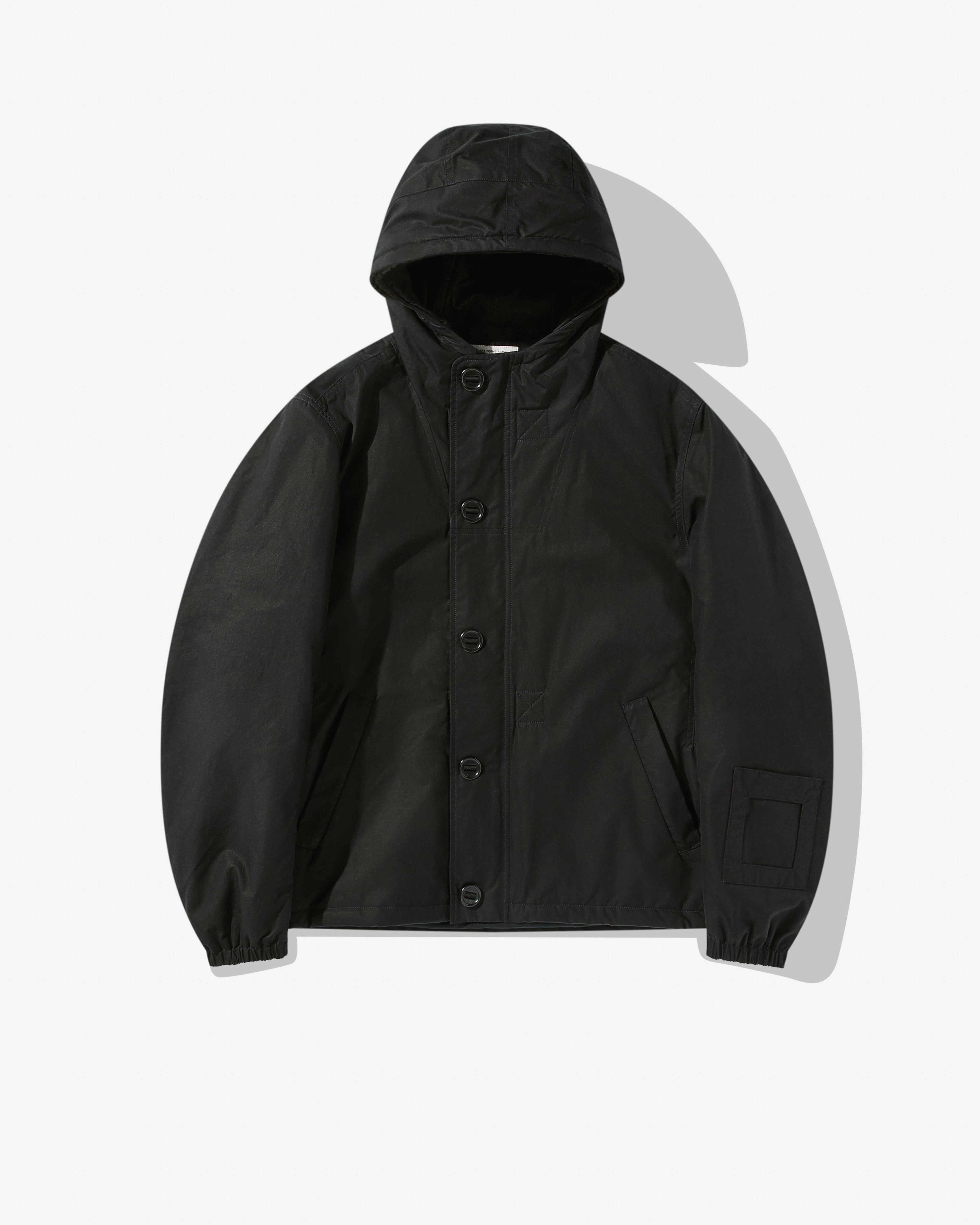 Applied Art Forms - Men’s CM1-1 Hooded Deck Jacket - (Black) by APPLIED ART FORMS