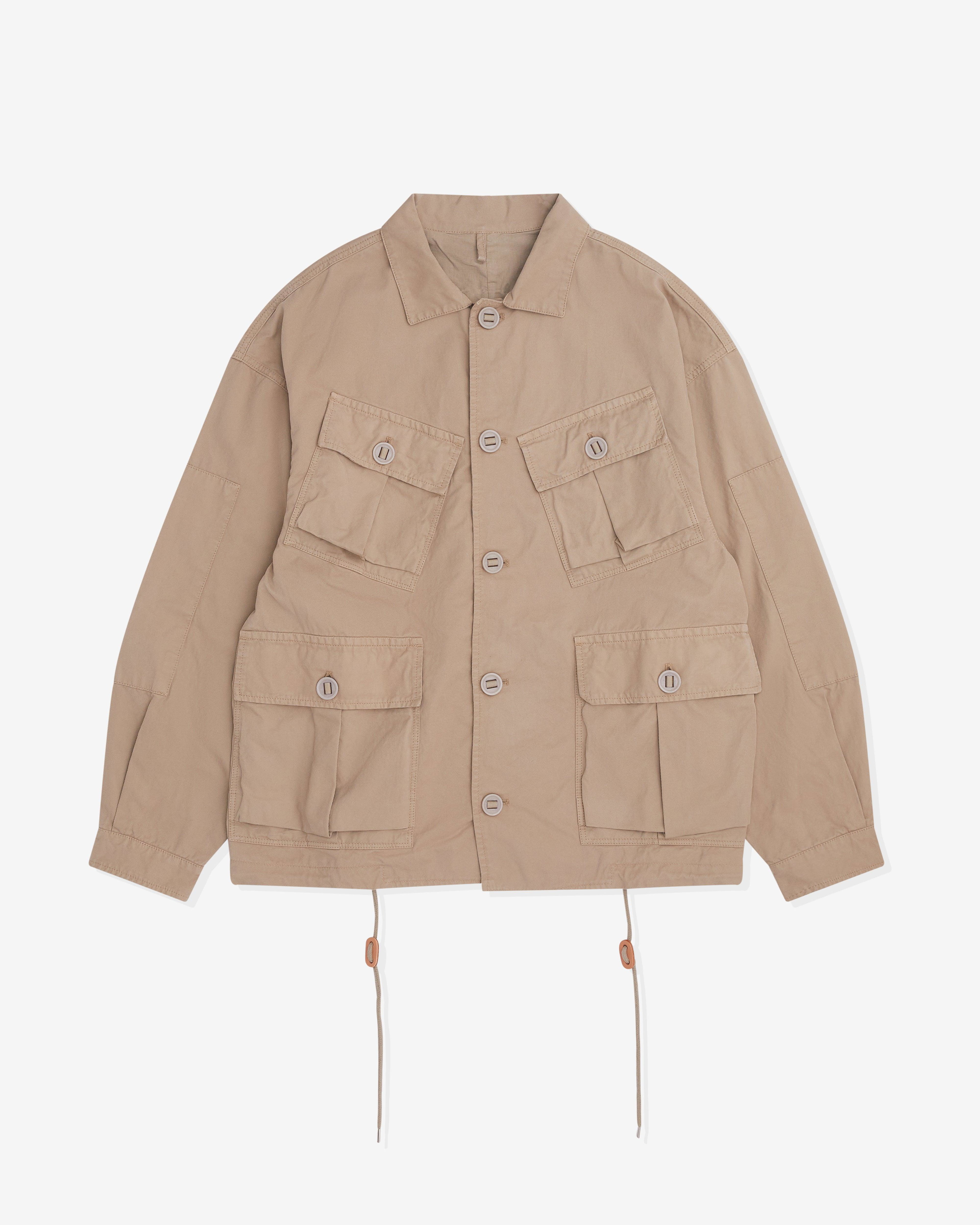 Applied Art Forms - Men’s Jungle Fatigue Jacket - (Clay) by APPLIED ART FORMS