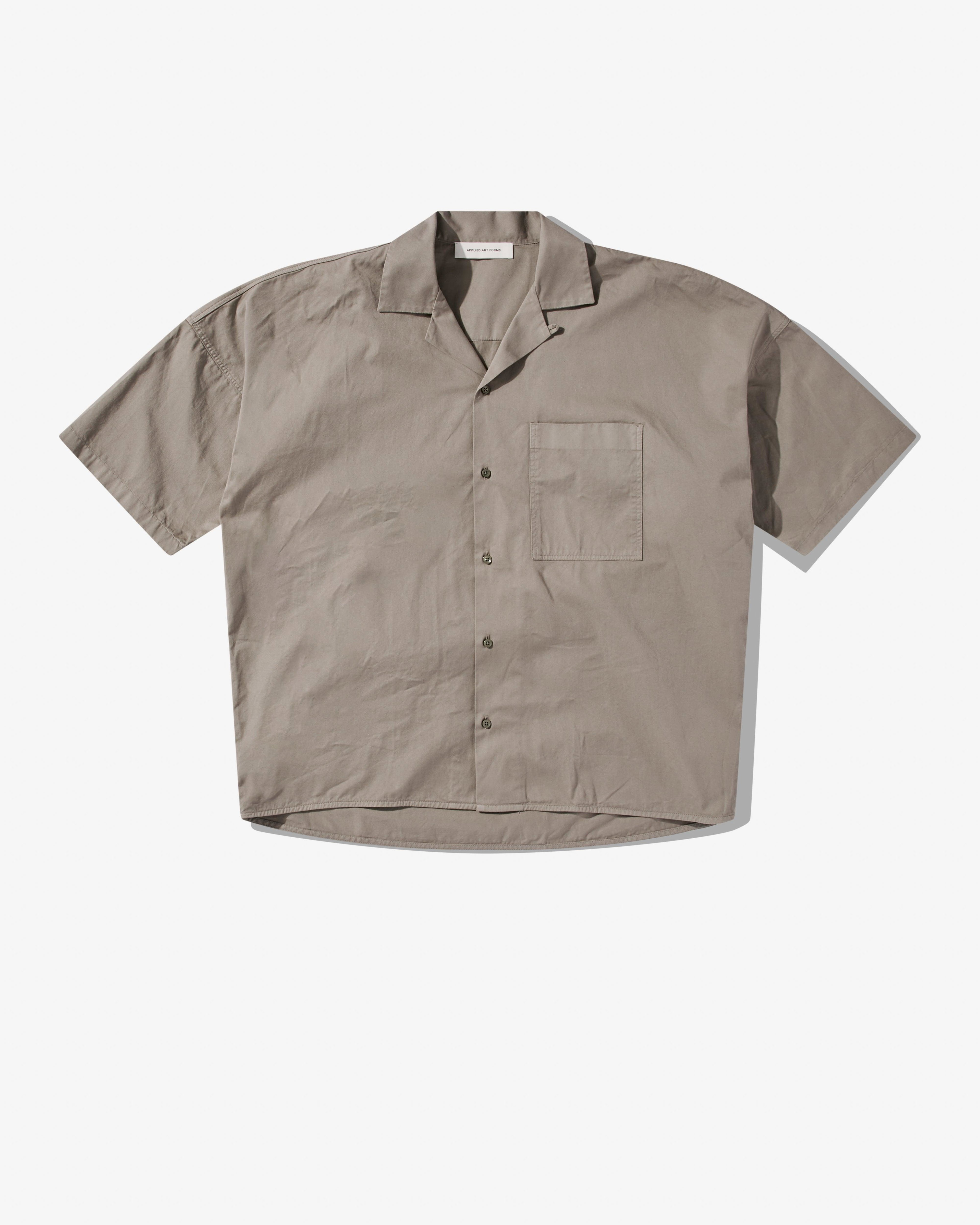 Applied Art Forms - Men's PM2-1 Short Sleeve Shirt - (Light Charcoal) by APPLIED ART FORMS