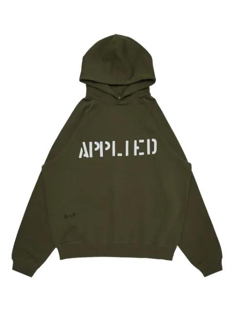 Applied hoodie by APPLIED ART FORMS