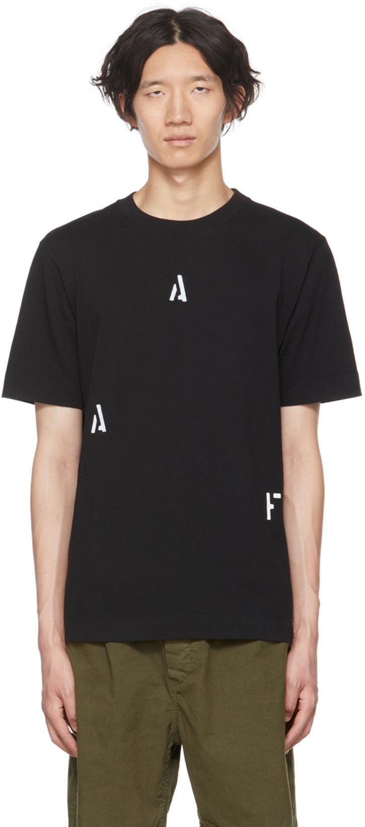 Black LM1-1 T-Shirt by APPLIED ART FORMS
