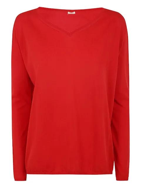 V-neck long-sleeve top by APUNTOB