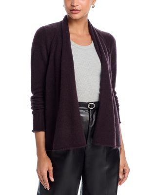 100% Cashmere Drape Front Cardigan - Exclusive by AQUA