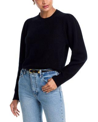 100% Cashmere Puff Sleeve Sweater - Exclusive by AQUA