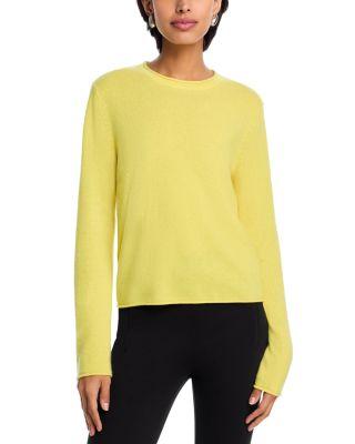 100% Cashmere Rolled Edge Sweater - Exclusive by AQUA