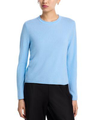 100% Cashmere Rolled Edge Sweater - Exclusive by AQUA