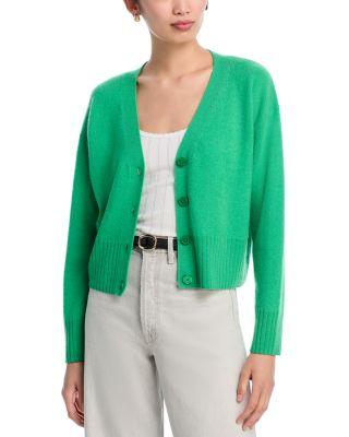 100% Cashmere V Neck Cardigan - Exclusive by AQUA