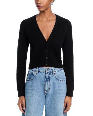 100% Cashmere V Neck Cardigan - Exclusive by AQUA