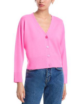 100% Cashmere V Neck Cardigan - Exclusive by AQUA