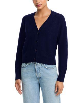 100% Cashmere V Neck Cardigan - Exclusive by AQUA