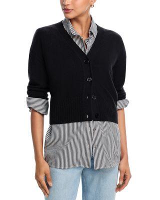 100% Cashmere V Neck Cardigan - Exclusive by AQUA