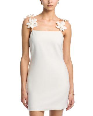 3D Floral Strap Mini Dress - Exclusive by AQUA