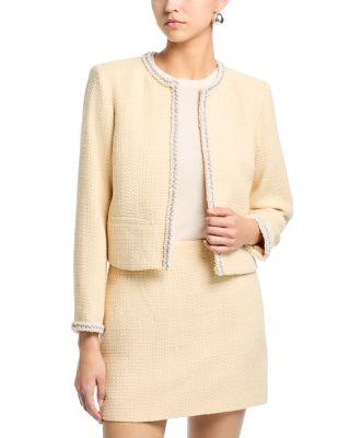 AQUA Pearl Tweed Blazer - Exclusive by AQUA