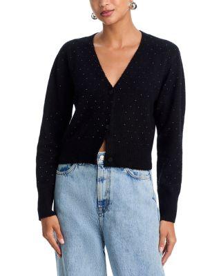 Beaded V Neck Cardigan - Exclusive by AQUA