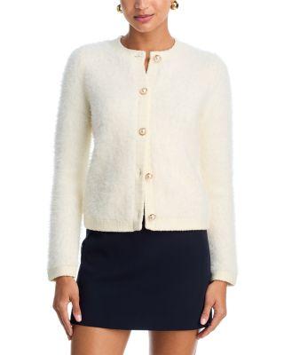 Brushed Pearl Button Cardigan - Exclusive by AQUA