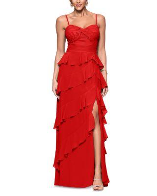 Chiffon Tiered Ruffled Dress - Exclusive by AQUA