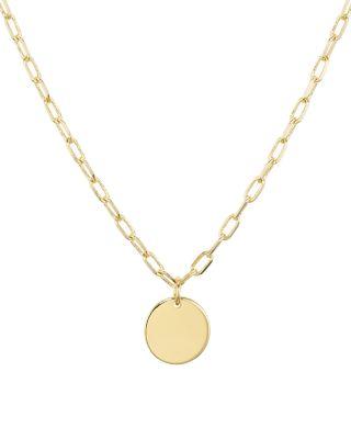 Circle Pendant Necklace by AQUA