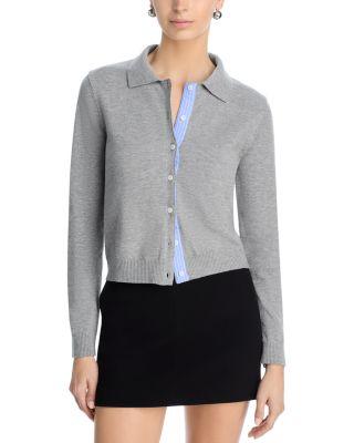Collared Button Down Cardigan - Exclusive by AQUA