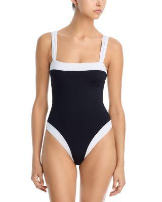 Colorblocked One Piece Swimsuit - Exclusive by AQUA