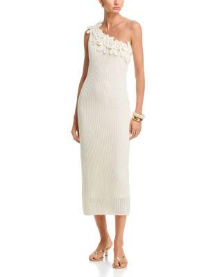 Crochet 3D Flower Midi Dress - Exclusive by AQUA