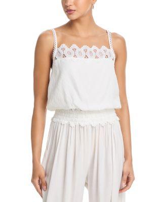 Crochet Trim Tank Top - Exclusive by AQUA