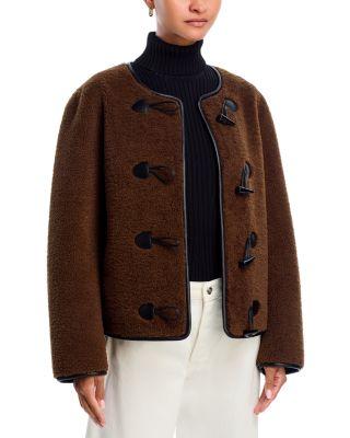 Cropped Faux Fur Toggle Jacket - Exclusive by AQUA