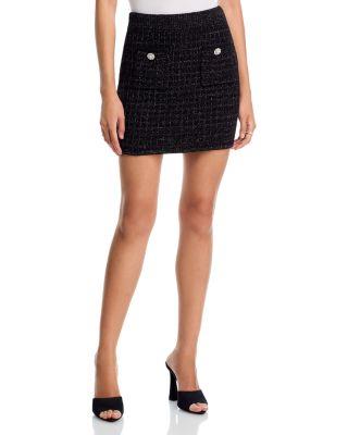 Crystal Button Sweater Skirt - Exclusive by AQUA