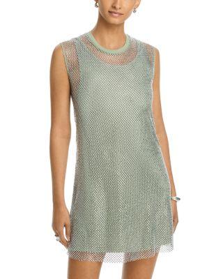 Crystal Mesh Mini Dress - Exclusive by AQUA