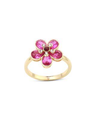 Cubic Zirconia Flower Cocktail Ring - Exclusive by AQUA