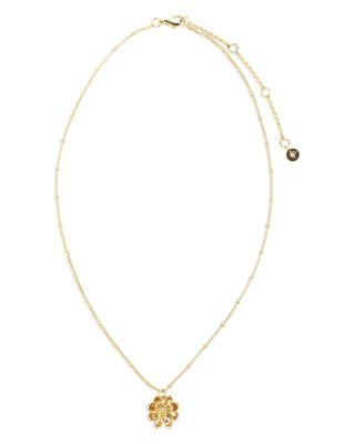 Cubic Zirconia Flower Pendant Necklace by AQUA