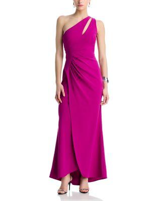 Cutout One Shoulder Gown - Exclusive by AQUA