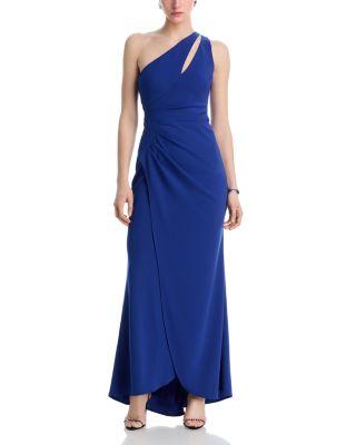 Cutout One Shoulder Gown - Exclusive by AQUA