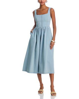 Denim Tank Midi Dress - Exclusive by AQUA